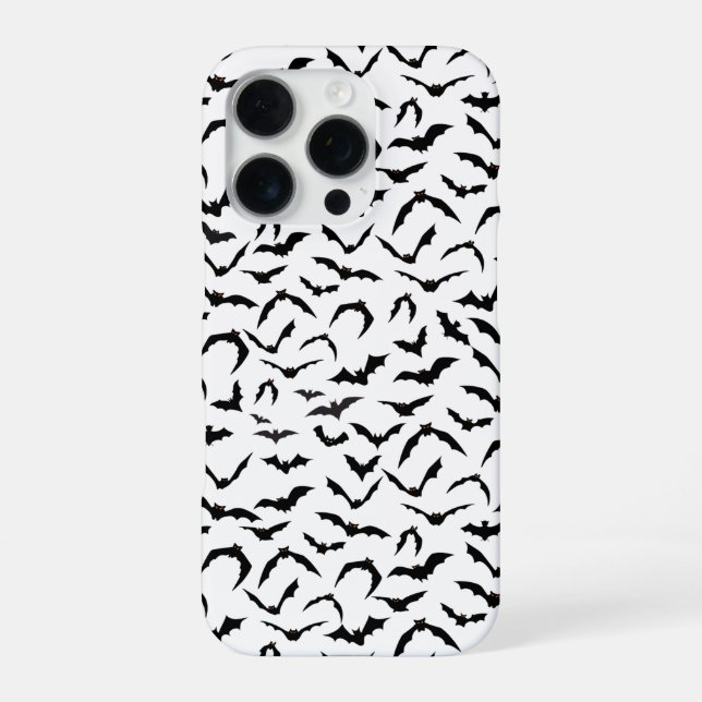 Halloween Bats iPhone 16 Pro Case (Back)
