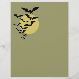Halloween Bats Letterhead