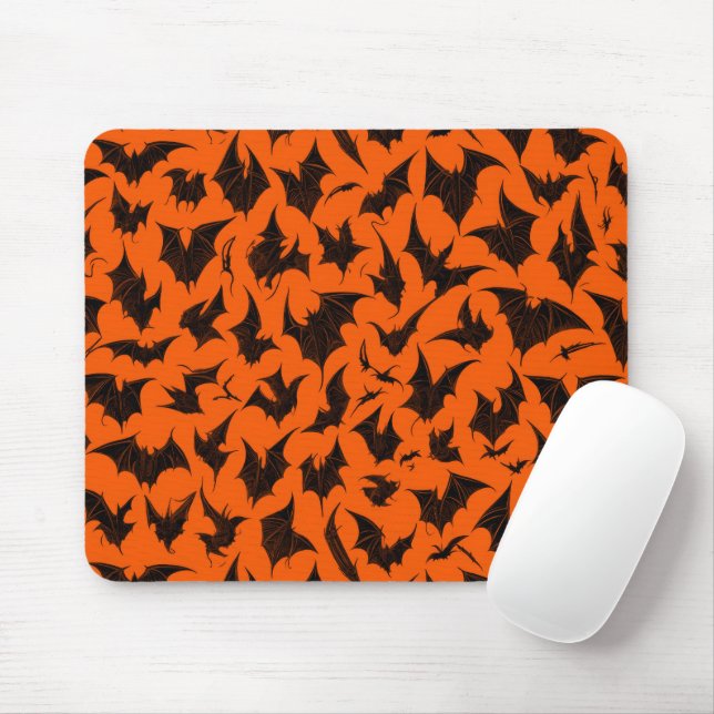 Halloween Bats Mouse Pad (With Mouse)