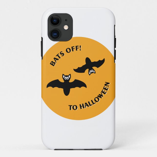 Halloween Bats Orange Case-Mate iPhone Case (Back)