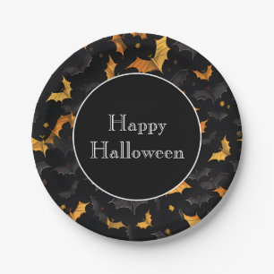 Halloween Bats Paper Plates