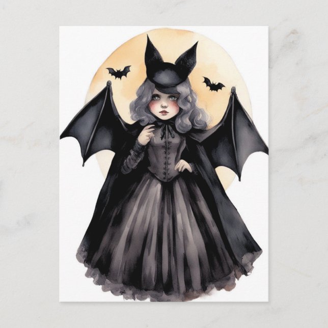 Halloween Bats Postcard (Front)