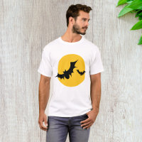 Halloween Bats Silhouette Full Moon
