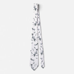 Halloween bats spooky pattern tie