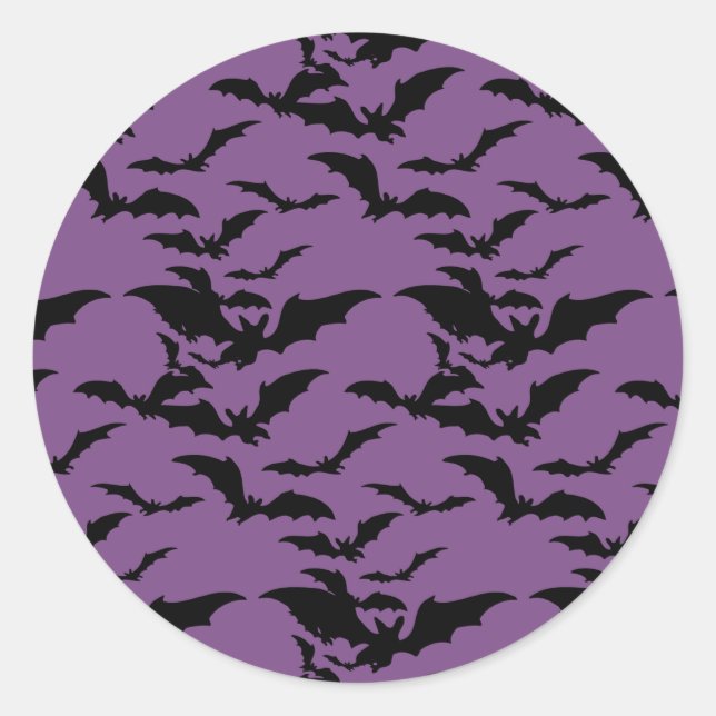 Halloween Bats Sticker (Front)