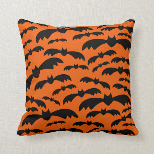 Halloween Bats Throw Pillow