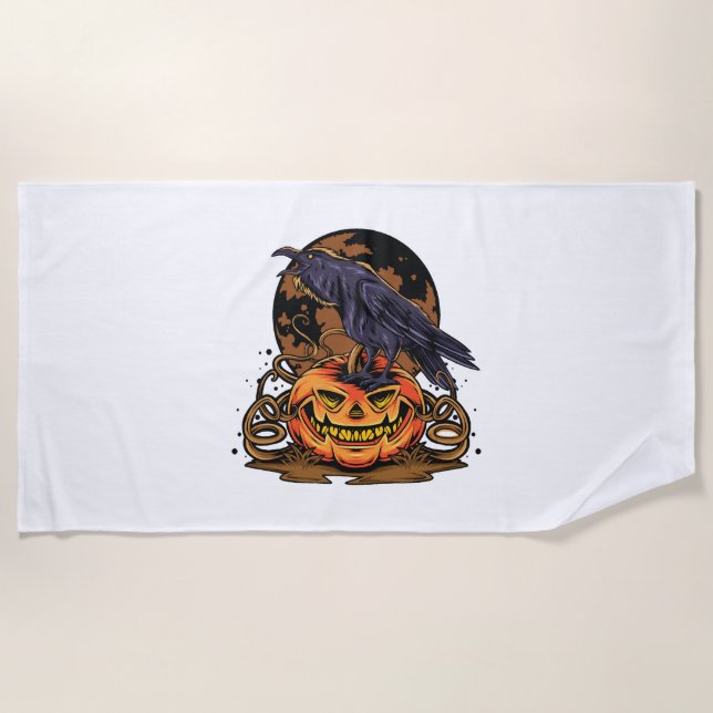 halloween                                       beach towel (Front)