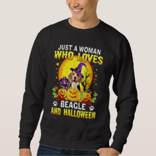 Halloween Beagle Dog Pumpkin Costume  For Men Wome Sweatshirt