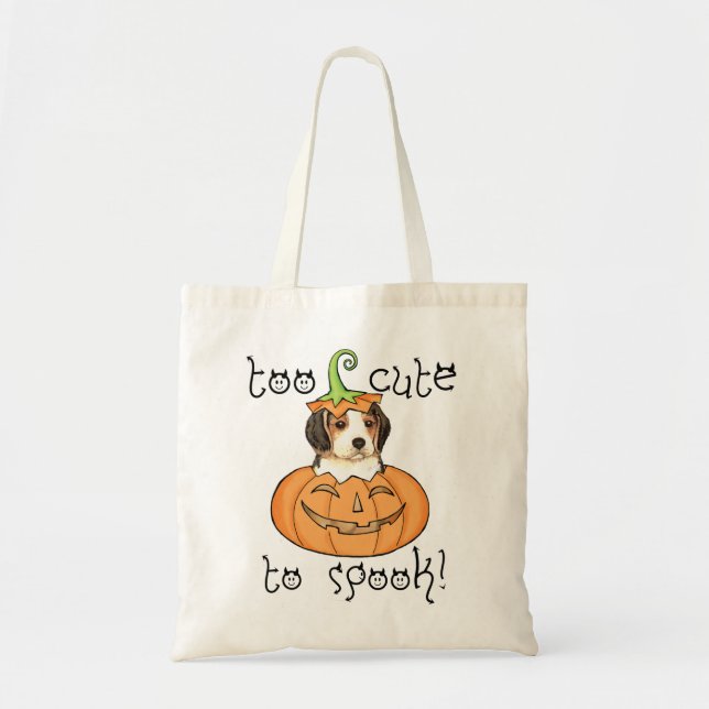 Halloween Beagle Tote Bag (Front)