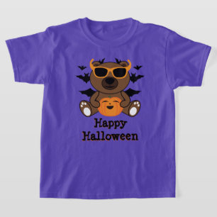 Halloween bear pumpkin Cool cute Personalize T-Shirt