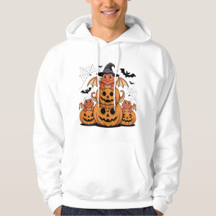 Halloween Bearded Dragons with Pumpkins Hoodie