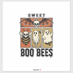 Halloween Bee Pun Vintage Engraving Ghost Bee Shir