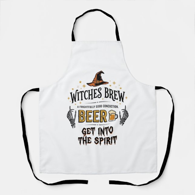 Halloween Beer Hocus Pocus Funny Vintage_1 Apron (Front)