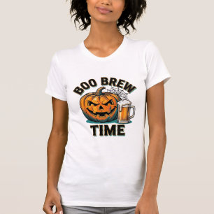 Halloween Beer Shirt Vintage Pumpkin Party Tee_1