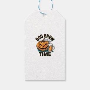 Halloween Beer Shirt Vintage Pumpkin Party Tee_1 Gift Tags