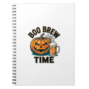 Halloween Beer Shirt Vintage Pumpkin Party Tee_1 Notebook