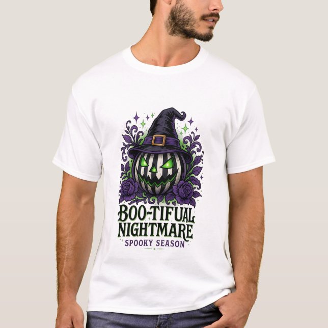 Halloween belle saison Éffrayante T-shirt (Devant)