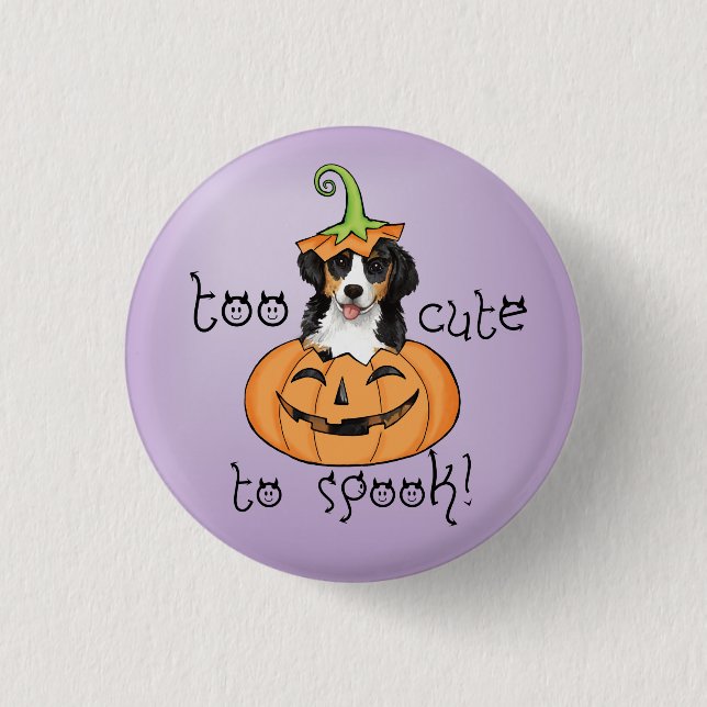 Halloween Berner 1 Inch Round Button (Front)