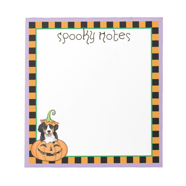 Halloween Berner Notepad (Front)