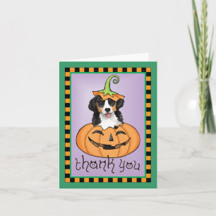 Halloween Berner Thank You Card