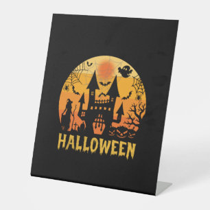 Halloween Best Halloween Birthday Pedestal Sign