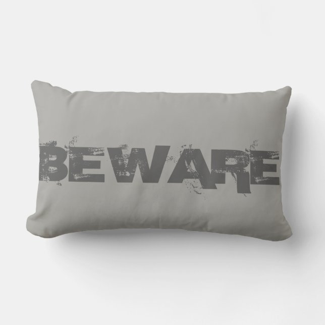 Halloween Beware Lumbar Pillow (Front)