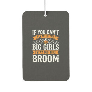 Halloween Big Girls Broom Witch Design_1 Air Freshener