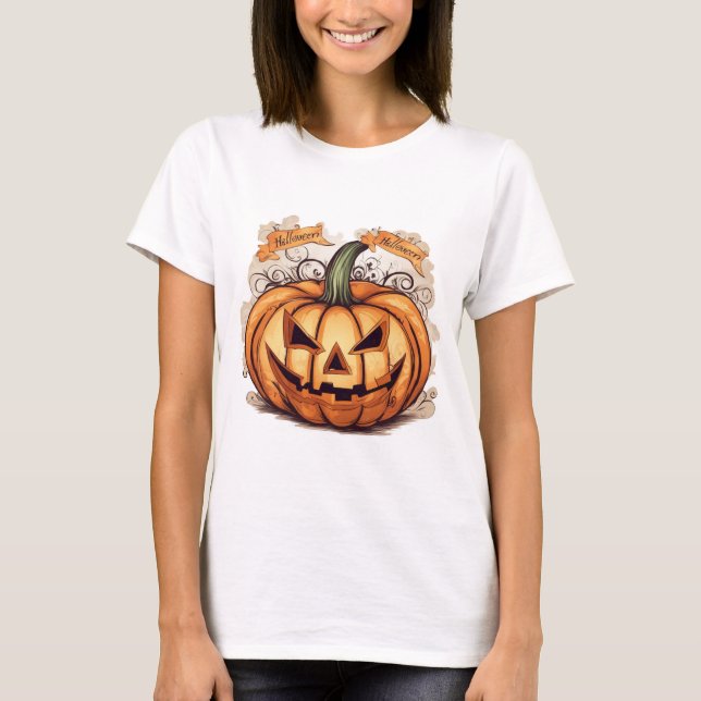 Halloween: Big Pumpkin -  T-Shirt (Front)