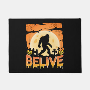 Halloween bigfoot in nightmare belive halloween doormat