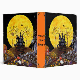 Halloween binder for recipes,photos etc