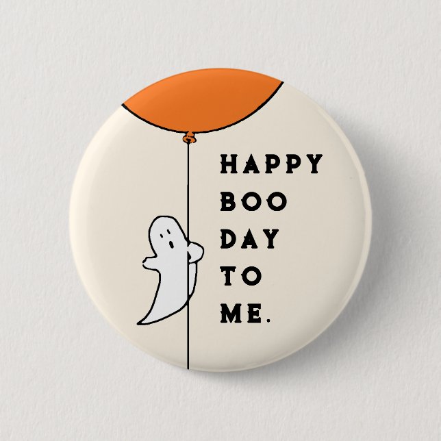 Halloween Birthday 2 Inch Round Button (Front)