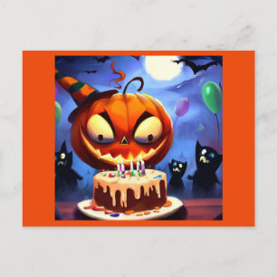 Halloween - Birthday 3 Postcard