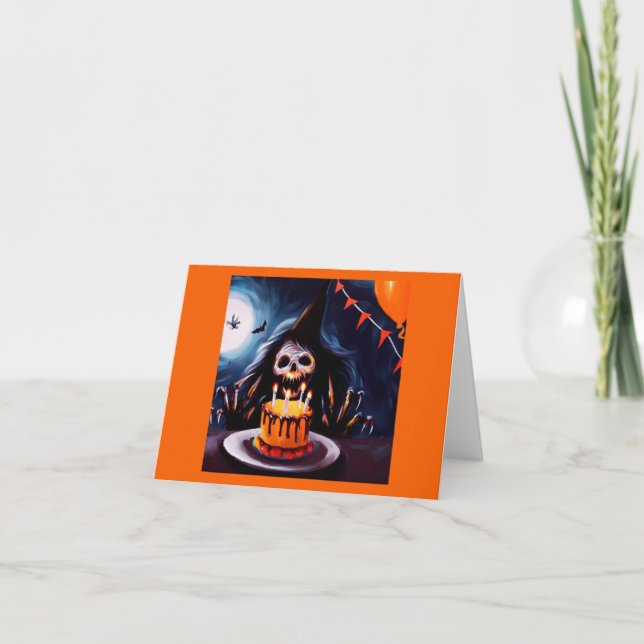 Halloween - Birthday 4 Card (Front)