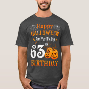 Halloween Birthday 63 year old 63rd Papa Nana Pump T-Shirt