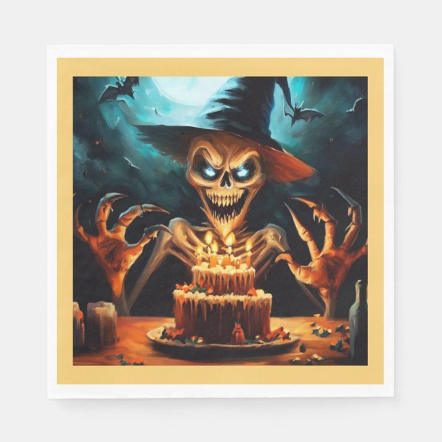 Halloween - Birthday 6 Napkin (Front)