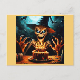 Halloween - Birthday 6 Postcard