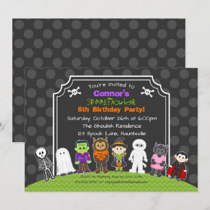 Halloween Birthday Costume Party Invitation