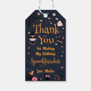 Halloween Birthday Favour Tag
