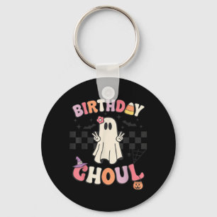 Halloween Birthday Ghoul Bday Party Anniversary Keychain