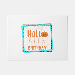 Halloween Birthday Gift Shirt, Halloween Birthday Doormat