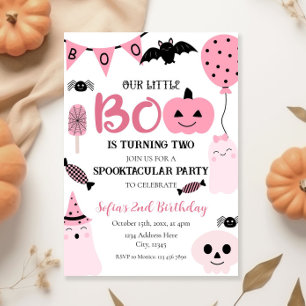 Halloween Birthday Girl Invitation Template