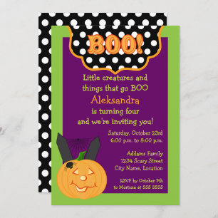 Halloween Birthday Invitation