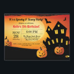 Halloween Birthday Invitation Costume Party<br><div class="desc">Halloween Birthday Invitation. Costume Party. Spooky. Kids or Adult Birthday Invitation. 1st 2nd 3rd 4th 5th 6th 7th 8th 9th 10th 11th 12th 13th 14th 15th 16th 17th 18th,  Any Ages. For further customization,  please click the "Customize it" button and use our design tool to modify this template.or</div>