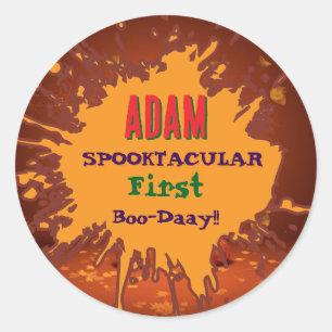 Halloween Birthday Kids Party Halloween Classic Round Sticker