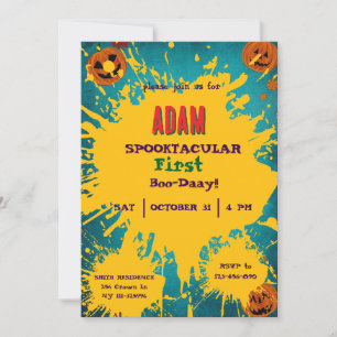 Halloween Birthday Kids Party Halloween Invitation