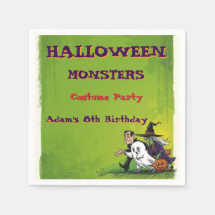 Halloween Birthday Kids Party Halloween Napkin