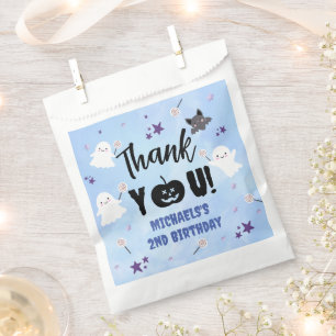 Halloween Birthday Party Boy Blue Cute Spooky  Favour Bag