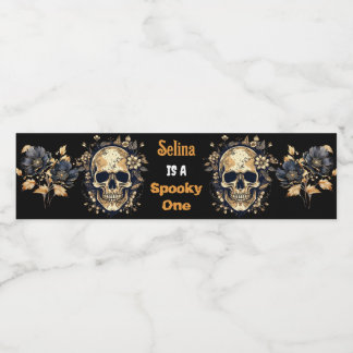 Halloween Birthday Party Drinking Cocktail Water Bottle Label