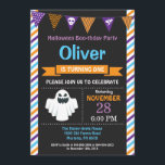 Halloween Birthday Party Invitation<br><div class="desc">Halloween Birthday Invitation. Halloween Birthday Invitation. 1st first birthday halloween party invite. 1st 2nd 3rd 4th 5th 6th 7th 8th 9th 10th 11th 12th 13th, Any Ages. Boy or Girl Bday Bash Invite. Chalkboard. Halloween Boo-thday Party. For further customization, please click the "Customize it" button and use our design tool...</div>