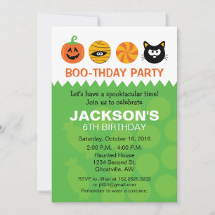 Halloween Birthday Party Invitation